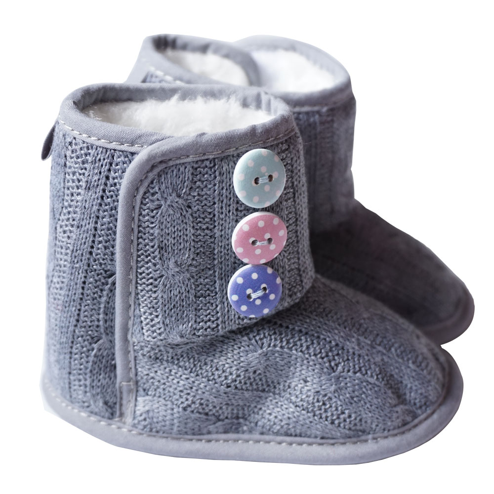 Amazing 3-18 Moth Infant Baby Girls Boys Winter Shoes Knitted Warm Snow Boots Warm Prewalker First Walkers